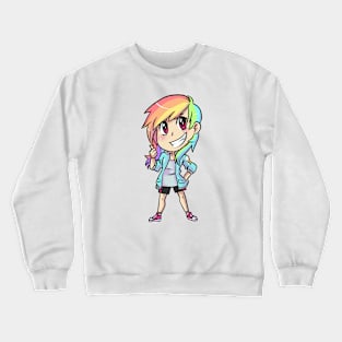 Chibi Rainbow Dash Crewneck Sweatshirt